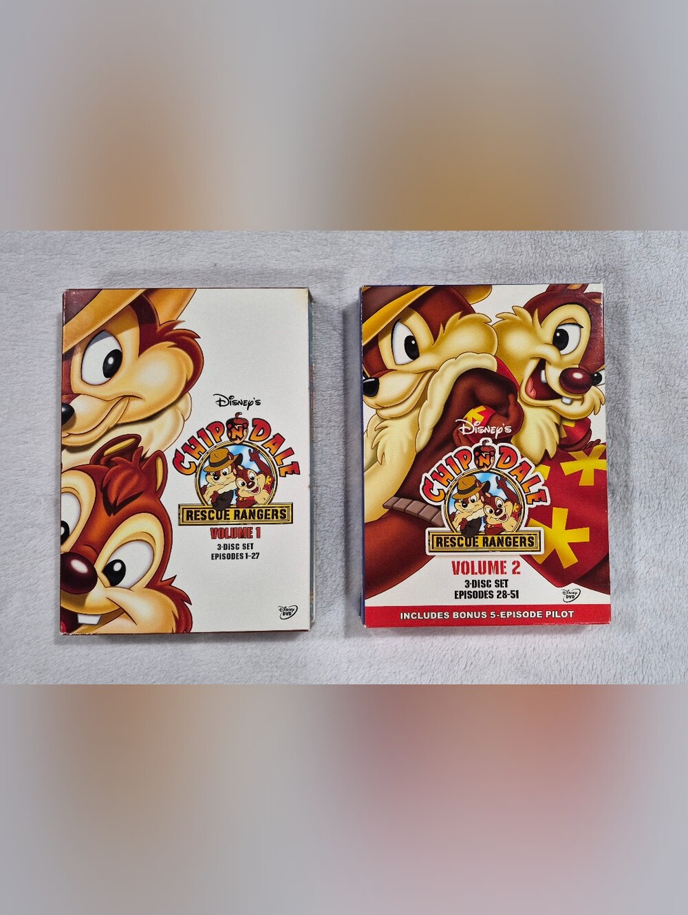 Chip 'n Dale Rescue Rangers Volume 1 & 2 DVD Box Set Complete Series Lot Disney
